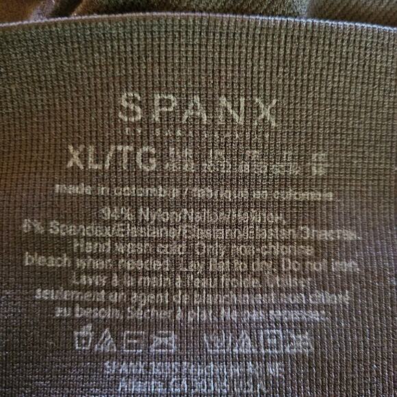 Spanx Look At Me Now Leggings XL Tall Black High Waist Cropped Yoga Shaping Gym - Picture 8 of 8